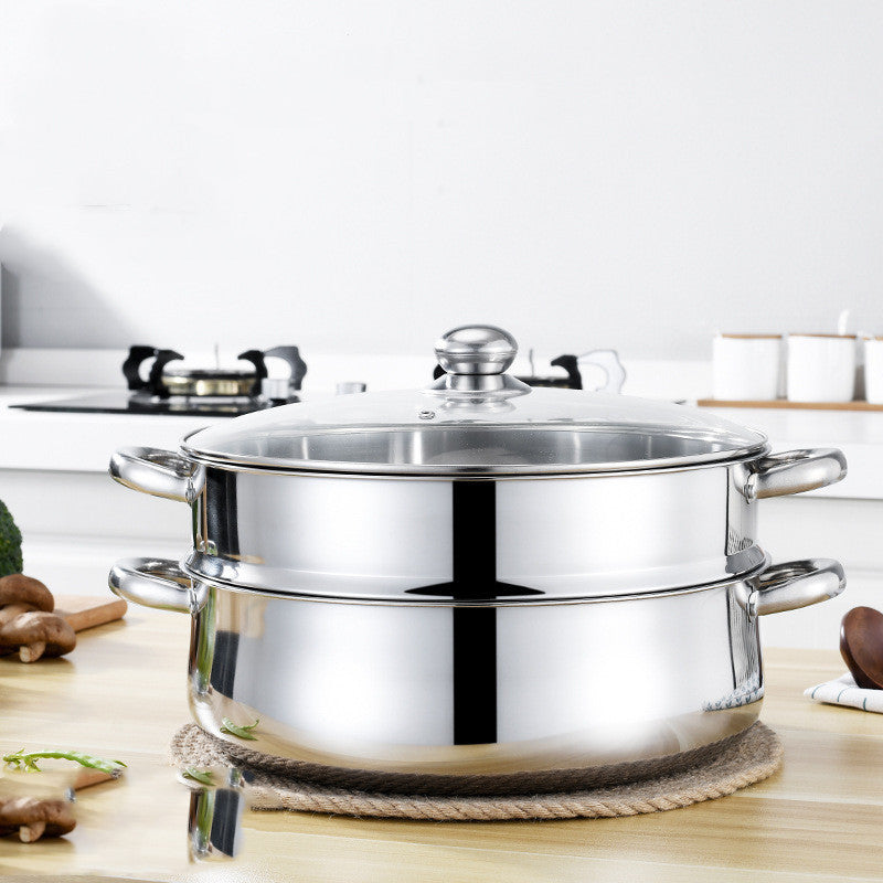 Discover the Versatility of the Deepen Stainless Steel Five-layer Cooking Pot